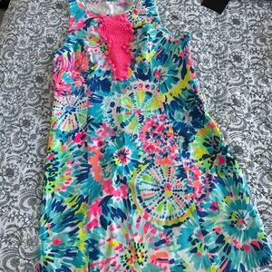 Lilly Pulitzer Pink and Blue Adara Shift Dress